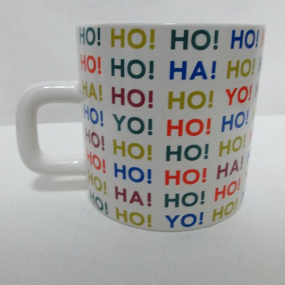 Kate Spade Saturday Ho! Ha! Yo! Mug Cup Microwave & Dishwasher Safe - Picture 6 of 13